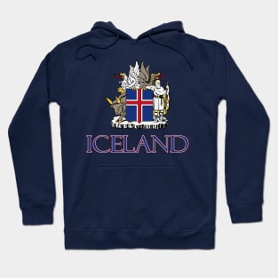 Iceland - Coat of Arms Design Hoodie